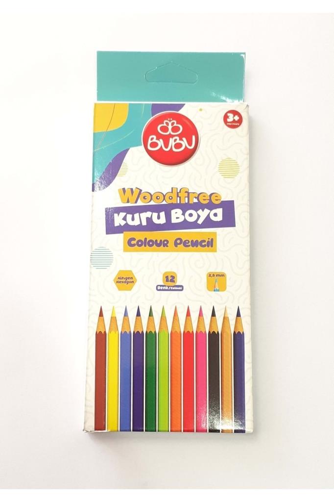 Bu-Bu Kuru Boya Woodfree Tüp 12 Li BuBu-Kur003