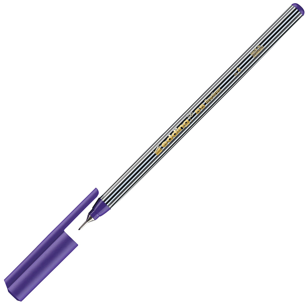Edding İnce Uçlu Keçeli Kalem (10 lu) 0.3 MM Mor 55