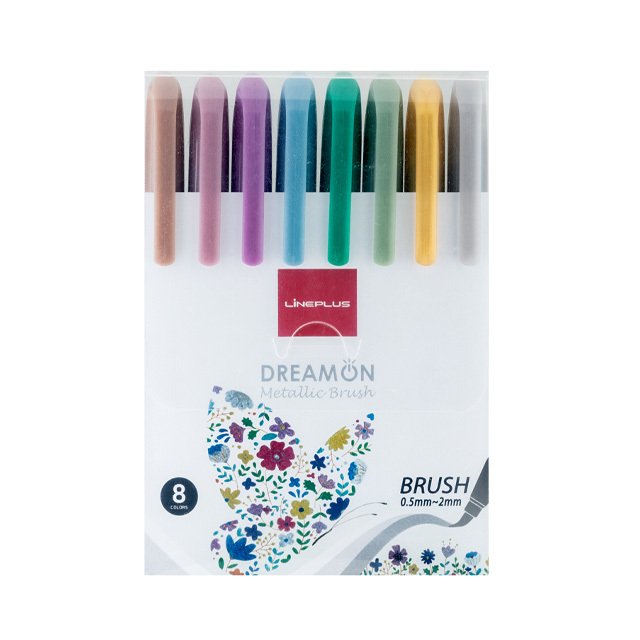 Lineplus Keçeli Kalem Fırça Uçlu Dreamon 8 Li