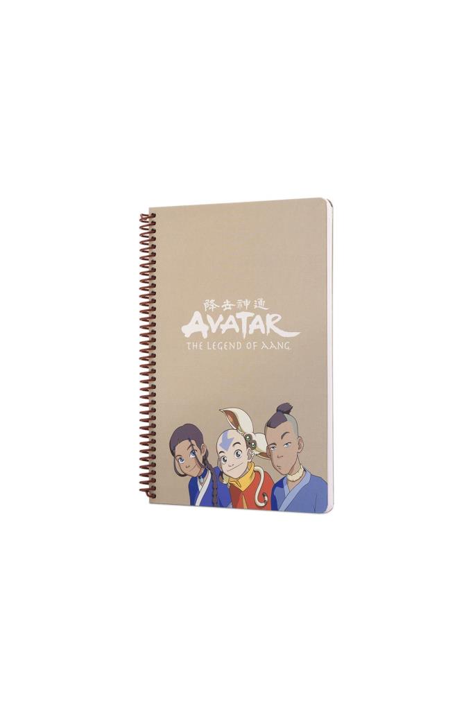 Mabbels Avatar Katara Sokka Aang Spiralli Not Defteri Krem 80 Yaprak Çizgili 17x24cm Dft-388623