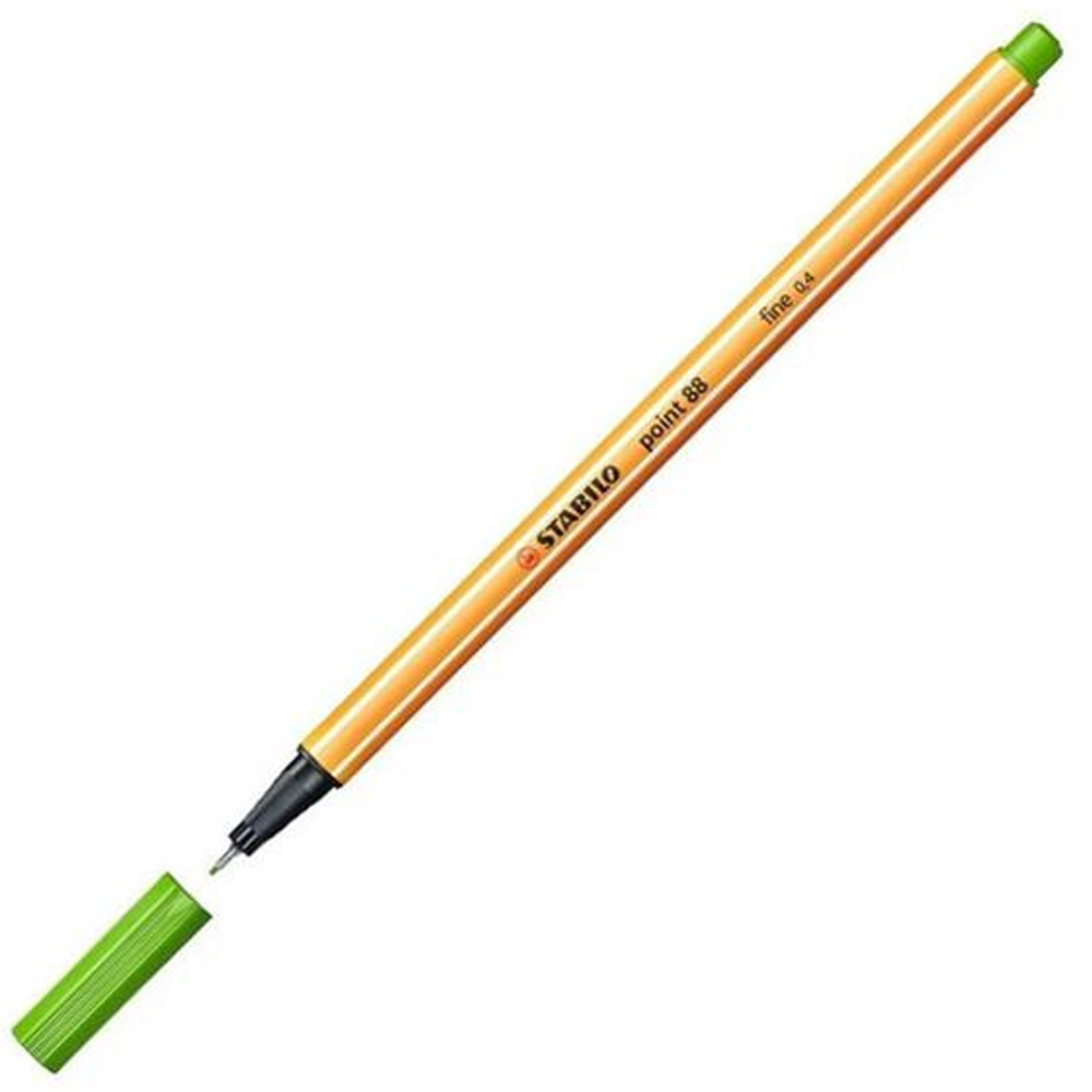 Stabilo Keçe Uçlu İnce Kalem ( 10 adet) 88 Point 0.4 MM Yaprak Yeşili 88/43