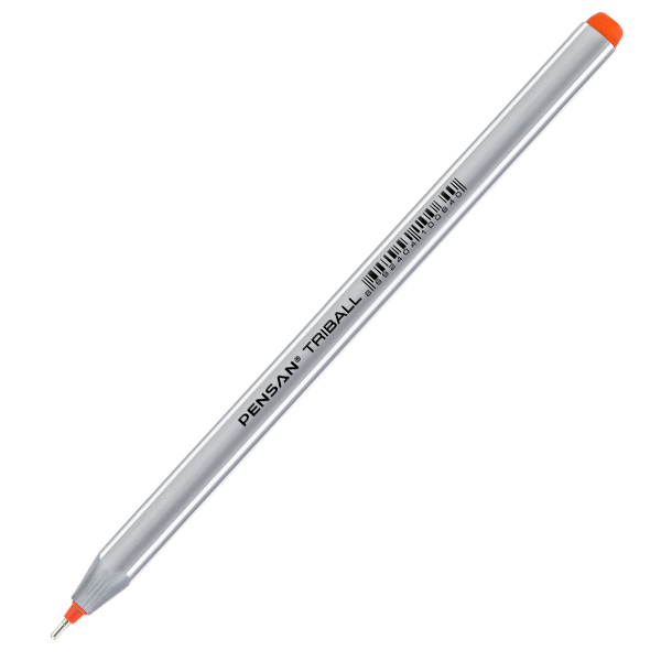 Pensan Tükenmez Kalem Triball 1.0 MM Bilye Uç Oranj 12 Lİ-12-LI-PKT