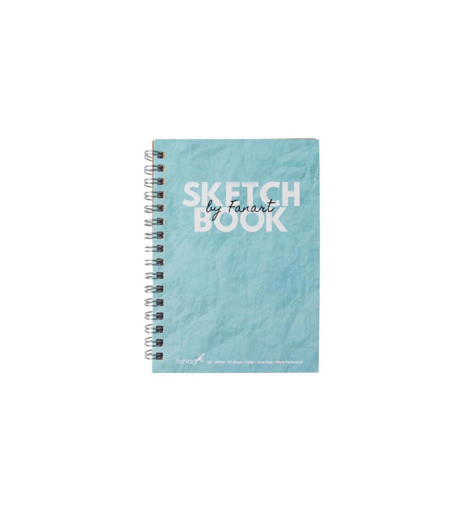 Fanart Academy Sketch Book 120 GR Spiralli 50 YP A5 Turkuaz 8671