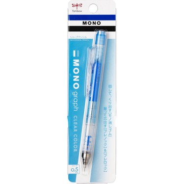 Tombow Versatil Kalem Mono Graph 0.5 MM Şeffaf Mavi
