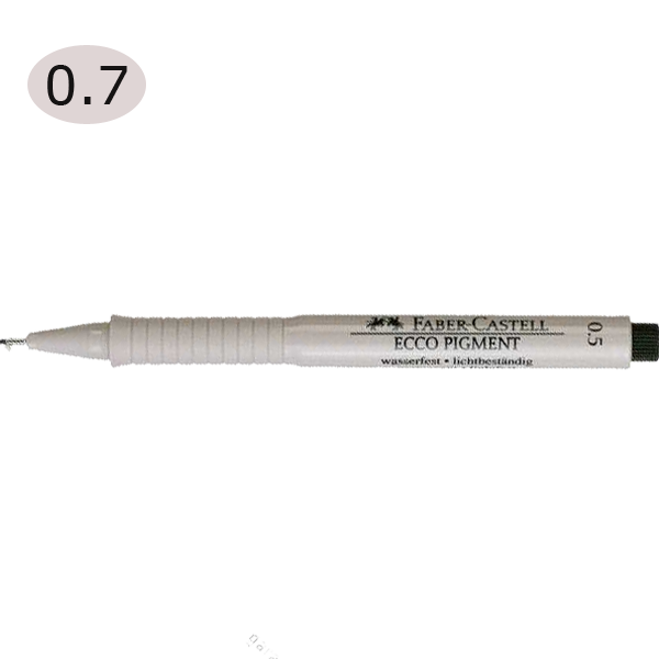 Faber-Castell Çizim Kalemi Ecco Pigment 0.7 MM Siyah(10 adet)
