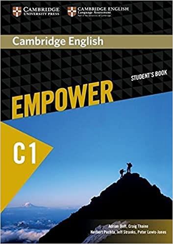 CAMBRIDGE ENGLISH EMPOWER  ADVANCED STUDENTS BOOK C1+WORKBOOK WITHOUT C1