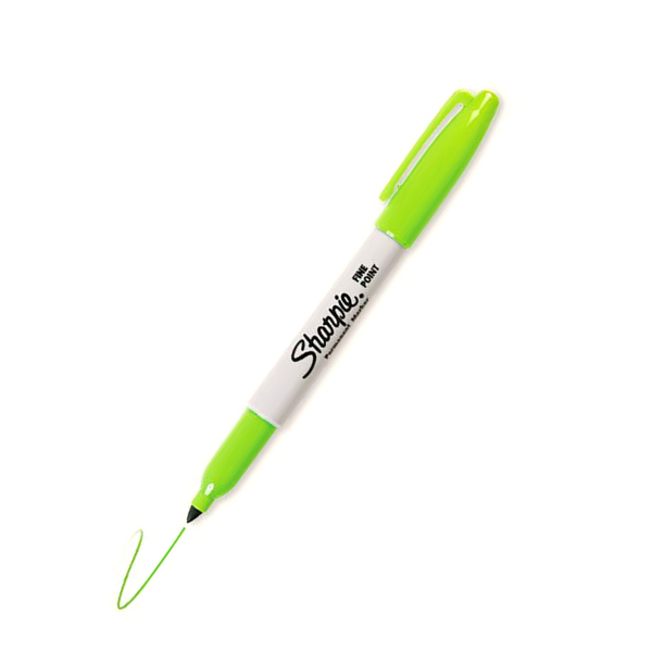 Sharpie Markör Permanent Fine Limon Yeşil (12 li)