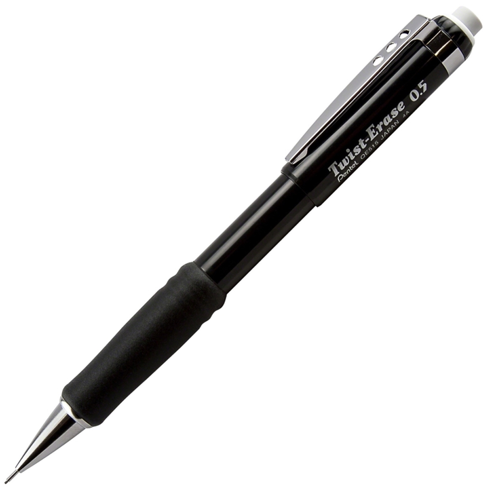 Pentel Versatil Kalem Twıst Metal Klipsli Büyük Boy Silgili 0.5 MM QE515-AX