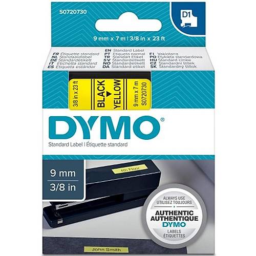 Dymo D1 �erit Standart 9 MMx7 MT Sar� �zerine Siyah 40918 S0720730