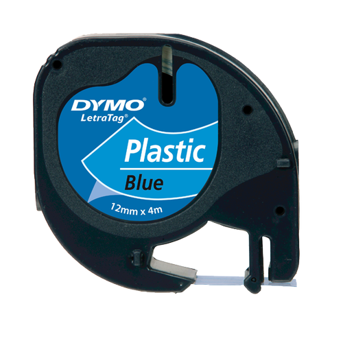 Dymo Letratag �erit Plastik 12 MMx4 MT Mavi 91205