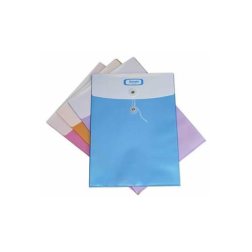 Smato Dosya �pli Ekstra B�lmeli �effaf Mavi (12 li paket,Sadece Mavi) W 7537