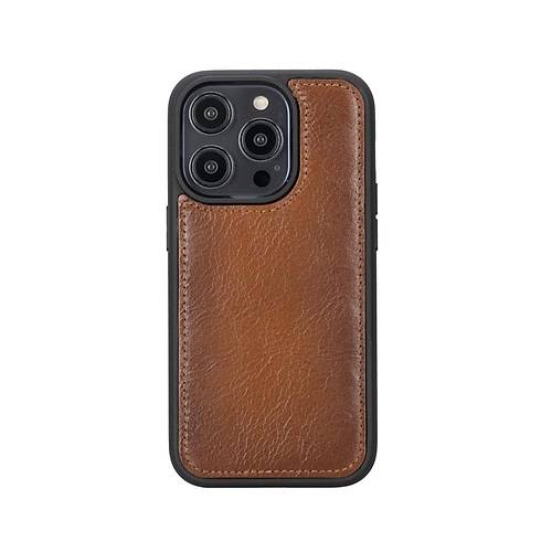 Apple iPhone 14 Pro Uyumlu Deri Czdanl Klf MWWN RST2EF Taba