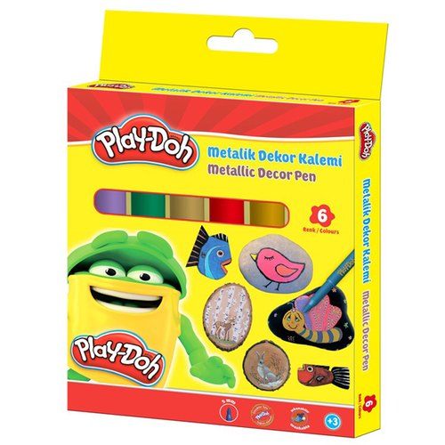 Play-Doh Keeli Boya Kalemi Metalik 6 Renk PLAY-KE016