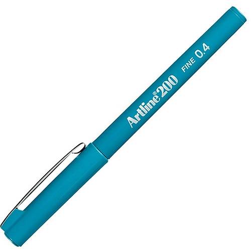 Artline Fineliner 0.4 MM G�k Mavisi (12 li)