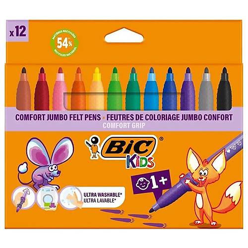 Bic Ke�eli Kalem Comfort Jumbo 12 Renk 517250