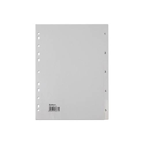 Comix Seperat�r 1-5 Rakaml� Plastik A4 Ix905