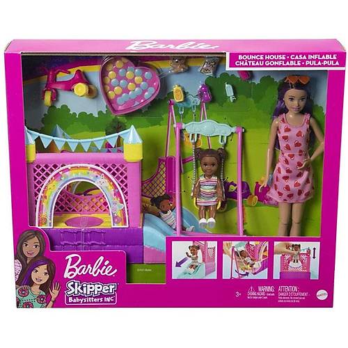 Barbie Bebek Bak�c�s� Skipper Oyun Evi Seti HHB67