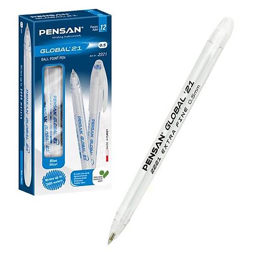 Pensan T�kenmez Kalem Global 0.5 MM Siyah (12 li paket)