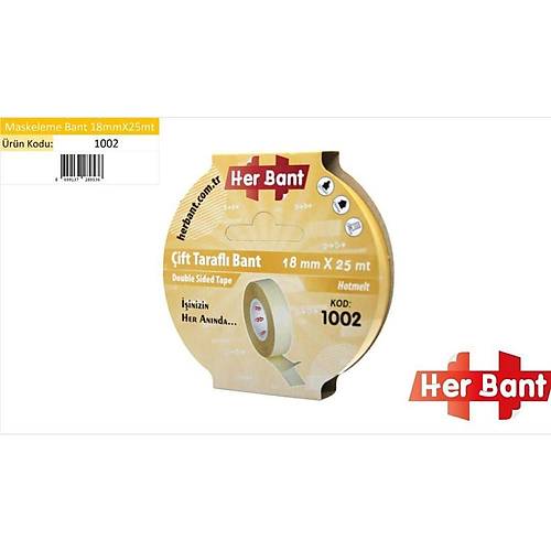 Her Bant �ift Tarafl� Bant Ask�l� 18x25 Mt 1002