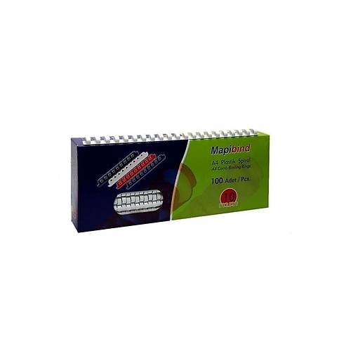 Mapibind Spiral Plastik (100 L) 19 MM Beyaz 201 19 00