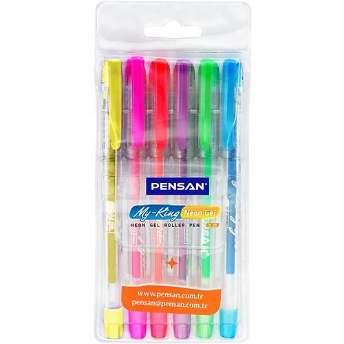 Pensan T�kenmez Kalem My-King Jel 6 Neon Renk