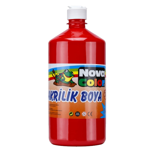 Nova Color Akrilik Boya 1 KG Kýrmýzý NC-222
