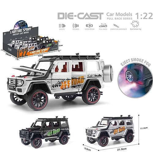 Vardem Oyuncak �ek B�rak 1:22 Sesli I��kl� Buharl� Off-road Jeep VRD-HCL-801PA