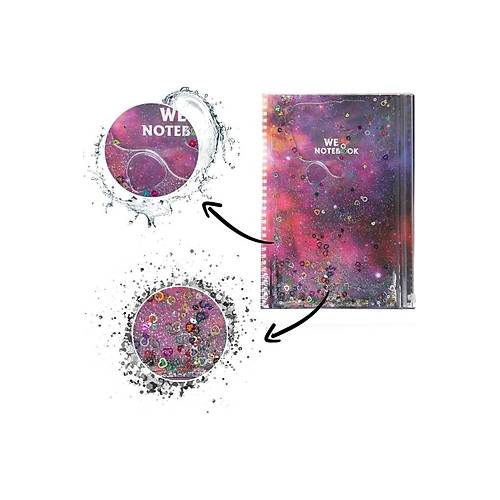 Vuki Sulu �antal� Defter Orta Boy Galaxy 1/S VK-0086H