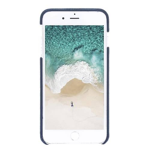 Bouletta Apple iPhone 7-8 Plus Uyumlu Deri Arka Kapak F360 Lacivert