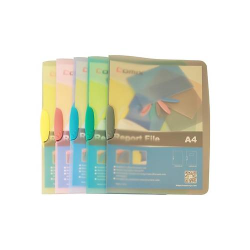 Comix S�k��t�rmal� Dosya Ortadan Klipsli 23x31 �effaf Renkler LW423A-S1