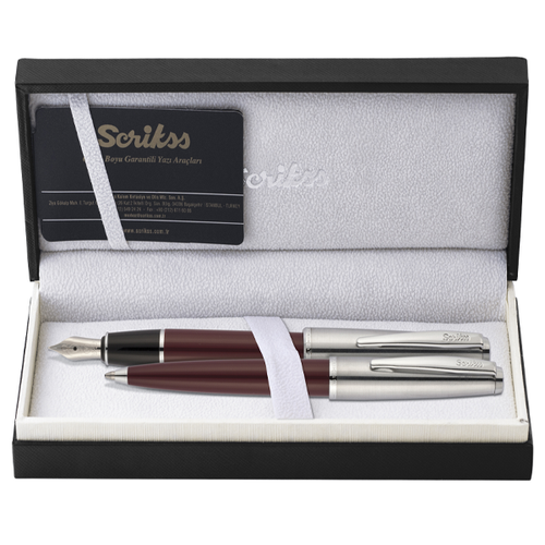 Scrikss Tak�m Kalem Dolma+T�kenmez Bordo 78