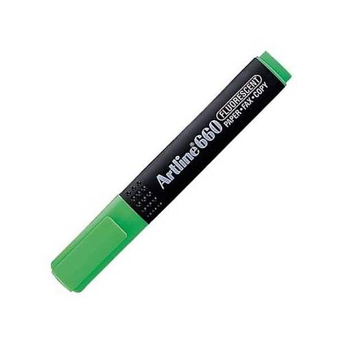 Artline Fosforlu Kalem Kesik U� 1,0-4,0 MM Pastel Ye�il (12 adet) 660