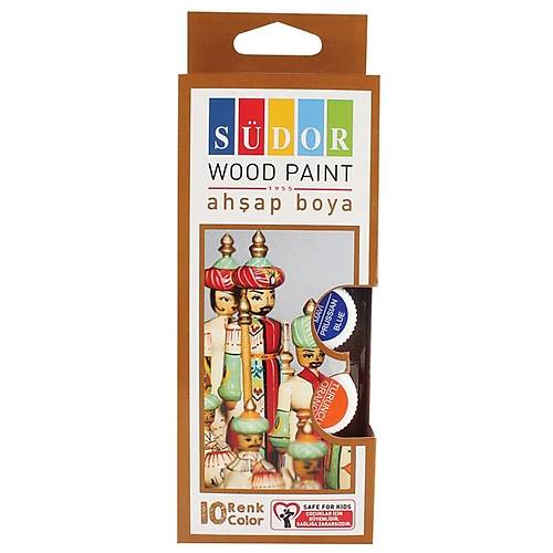 S�dor Ah�ap Boya 15 ML 10 Renk SD124