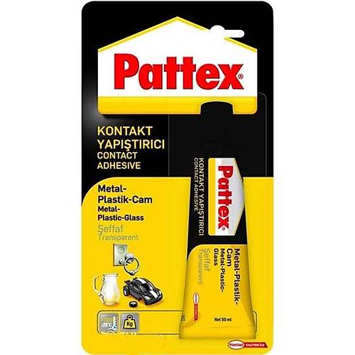 Pattex Contact Metal Plastik Cam Yap��t�r�c� �effaf 50 GR 1419320