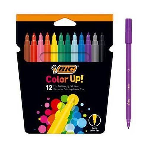 Bic Keeli Kalem 12 Renk Intensty Up Felt Pen Cbw12 Eu