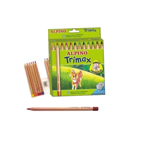 Alpino Kuru Boya Trimax Karton Kutu Jumbo Tam Boy ��gen 12 L� AL000113