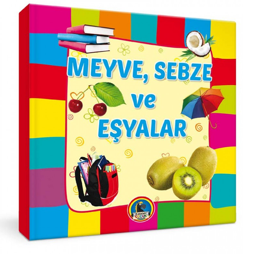 4E Kitap Meyve Sebze Ve E�yalar B�y�k Boy Karton Kapak Karatay Yay�nevi