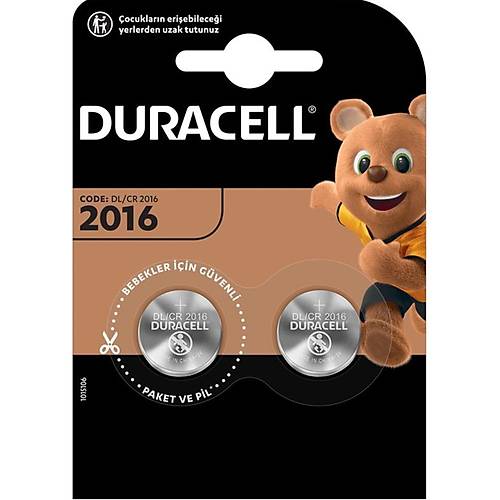 Duracell Lityum D��me Pil 3 V 2 L� 2016