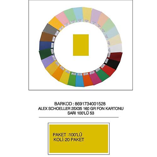 Alex Schoeller Fon Kartonu 160 GR 25x35 53 Sar�