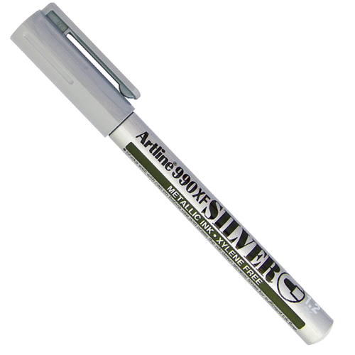 Artline Mark�r ( 12 adet ) Yald�zl� Yuvarlak U�lu 1.2 MM G�m�� EK-990XF