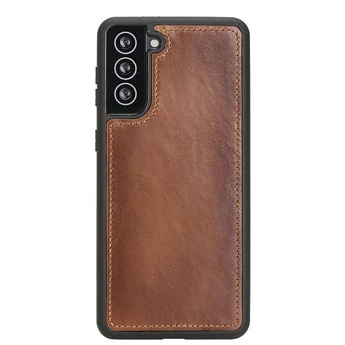 Samsung Galaxy S21 Plus Uyumlu Deri Czdanl Klf RST2EF Taba