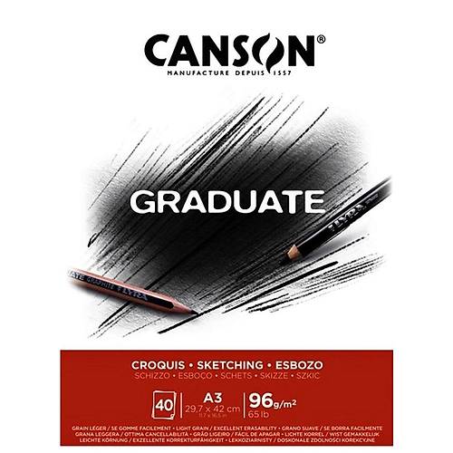 Canson Eskiz Blo�u Graduate Croqu�s 40 Syf A3 96 GR