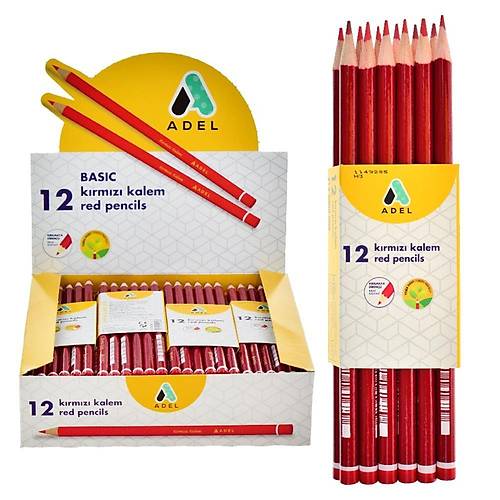 Adel Kopya Kalemi K�rm�z� Basic Kalem 2132 000000