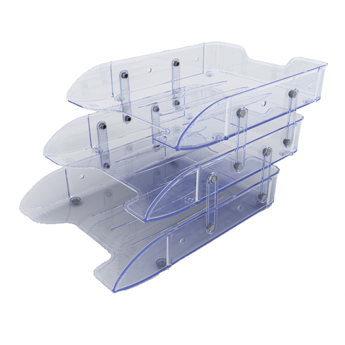 Mas Evrak Raf� Plastik Hareketli 3 L� �effaf 1803