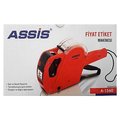 Assis Fiyat Etiket Makinesi Kar���k Renkli A-1360