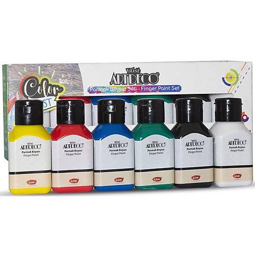 Artdeco Parmak Boyas� Seti 6x75 ML Temel Renkler