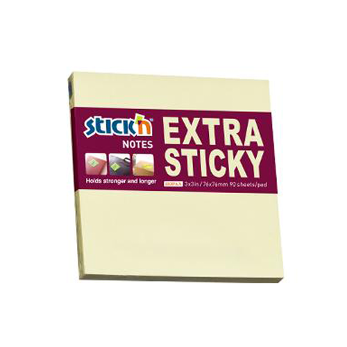 Hopax Stckn Yapkanl Not Kad Extra  (12 adet)90 YP 76x76 Pastel Sar 21660