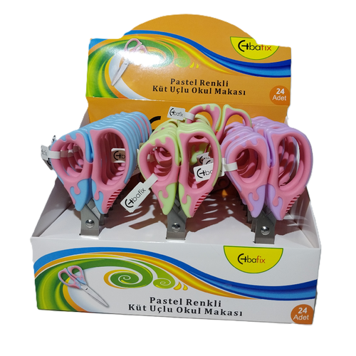 Bafix Okul Makas� K�t U�lu 13,5 Cm Pastel Renk BFX-SC5102