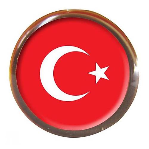 Vatan Rozet T�rk Bayrakl� Yuvarlak (30 lu paket)VT601