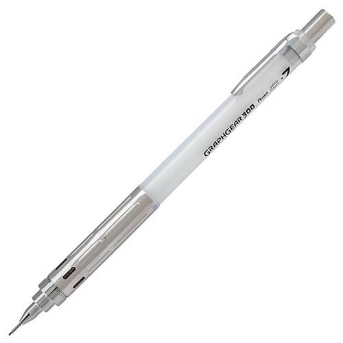 Pentel Teknik �izim Ve Yaz� Versatili 0.7 MM Beyaz GraphGear 300